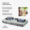 Klarstein Barzona Gaskochfeld, 3-Brenner Edelstahl & Glas, Produktbild-Vorschau 1