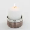 Fink Stumpenkerzenhalter Vito bronze Edelstahl Höhe 5 cm Produktbild-Vorschau 2
