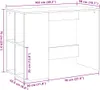 vidaXL Psací stůl černý 102x50x75 cm materiál na bázi dřeva Náhled obrázku produktu 7