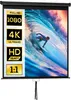 HOMCOM Beamer Leinwand 152 x 152 cm 85 Zoll 1:1 HD 4K Produktbild-Vorschau 1