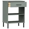 Konsolenschrank OSLO mit Metallbeinen Grau Massivholz Produktbild-Vorschau 5