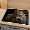DEQORI Herdabdeckplatte Glas 2-tlg 'Liegender Leopard' Herd Produktbild-Vorschau 2