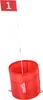 A red golf bucket with a flag and the number '1' on it. Náhled obrázku produktu