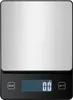 A digital kitchen scale with a stainless steel platform and a black base. Voir les images du produit