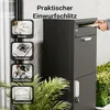 Skrzynka na listy XPOtool czarna 500 x 370 x 1120 mm, Podgląd zdjęcia produktu 14