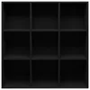 vidaXL Bücherregal Schwarz 98x29x97,5 cm Holzwerkstoff Produktbild-Vorschau 5