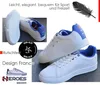 Weiße Sneakers Damen Herren Turnschuhe Sportschuhe bequem Produktbild-Vorschau 7