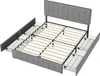 Doppelbett 160x200 cm, 4 Eisenschubladen, Lattenrost, Produktbild-Vorschau 4