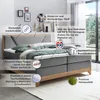 Belanoti Riviera Boxspringbett 160x200 Eiche 7-Zonen Produktbild-Vorschau 4
