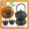 Dimono Gusseisen Teeservice - Schwarz teekanne mit stövchen Produktbild-Vorschau 10