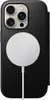 A black iPhone case with a white MagSafe charger attached. Produktbild-Vorschau