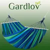 Hamac de jardin pour deux personnes 260x160cm, bleu-vert Voir les images du produit 9