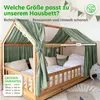 Hausbett Himmel Gold aus Musselin - 2er-Set für Kinderbett Produktbild-Vorschau 4