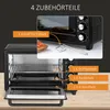 HOMCOM Mini Backofen 32L Mini Ofen mit Grillrost, Produktbild-Vorschau 6