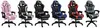 Poltrona da gaming rosso e nero con cuscino HR-RED Anteprima dell’immagine prodotto 16