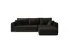 A black sectional sofa is shown against a white background. Produktbild-Vorschau