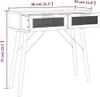 vidaXL Konsolentisch Weiß 80x30x75 cm Massivholz Kiefer Produktbild-Vorschau 7
