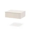 A floating nightstand with a fluted drawer front, shown against a white background. Produktbild-Vorschau