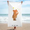 Mr. & Mrs. Panda Badehandtuch Verliebter Bär - Weiß - Produktbild-Vorschau 2