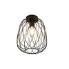 ZMH Lampa Sufitowa Czarna Vintage Lampa Sufitowa 1 Płomień Podgląd zdjęcia produktu 10