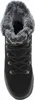 A top-down view of a black boot with gray fur lining. Voir les images du produit