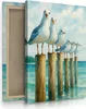 Muralo Leinwandbild Canvas Bemalte MÖWEN Meer Aquarell Br. Produktbild-Vorschau 1