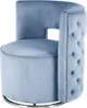 Sessel Drehsessel Beverly 100 Hellblau / Silber Produktbild-Vorschau 1
