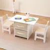 GOPLUS Kindertisch mit 2 Stühlen, 3tlg. Kindersitzgruppe Produktbild-Vorschau 2