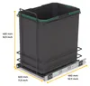poubelle de recyclage pour montage inférieur et extraction Voir les images du produit 8