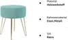 Theo Cleo Runder Sitzhocker Schminktisch Hocker Ottoman Produktbild-Vorschau 6