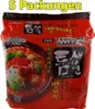 Paldo Teumsae Ramyun Instant Nudeln 5er Pack (5 x 120g) Produktbild-Vorschau 1