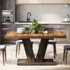 Tavolo da pranzo Tribesigns 120 cm, tavolo da cucina con Anteprima dell’immagine prodotto 6