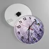 Wanduhr - Rund - Glasuhr - Schmetterling Wiese Blume - Produktbild-Vorschau 2