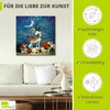 ARTland Leinwandbild Das müde Reh Größe: 100x100 cm Produktbild-Vorschau 2