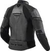 Revit Median Damen Motorrad Lederjacke, schwarz/anthrazit, Produktbild-Vorschau 2