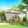 Outsunny Pergola aluminium pergola jardin extérieur 4 x 3 m Voir les images du produit 2