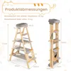 COSTWAY 151 cm tiragraffi e scala, albero per gatti a 5 Anteprima dell’immagine prodotto 3