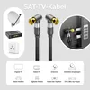 deleyCON 3,0m 4K SAT TV Antennenkabel 2x Winkel Koaxial Produktbild-Vorschau 6