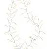 A string of warm white micro-LED lights on a thin silver wire, arranged in a decorative pattern against a white background. Produktbild-Vorschau