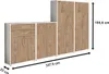 Aktenschrank TABOR 56 in weiß / Gold Harbor Oak, Produktbild-Vorschau 3