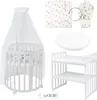 Mobiles Babybett OWAL aus Holz 7in1 mit Matratze, Produktbild-Vorschau 3