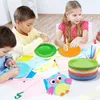 DIY Bunt Pappteller, 100 Stück Bunt Party Pappteller, Rund Produktbild-Vorschau 5