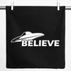 Huuraa Kissenbezug UFO Believe 40x40cm Black Baumwolle Produktbild-Vorschau 1