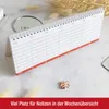 Tischkalender 2027 Beige Bloom Quer Aesthetic - Produktbild-Vorschau 6