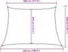 vidaXL Tenda da sole 160 g/m² bianco crema 4/5x3 m HDPE Anteprima dell’immagine prodotto 7