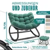 KESSER® Schaukelstuhl für drinnen & draußen Schaukelsessel Produktbild-Vorschau 7