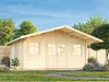 Palmako Gartenhaus Helena 24,6 m² - 70 mm dunkelgrau/weiß Produktbild-Vorschau 2