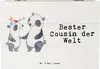 Mr. & Mrs. Panda Truhe Panda Bester Cousin der Welt 22 x 15 Produktbild-Vorschau 1