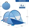 Duhome Strandmuschel Pop Up Strandzelt Wetter- und Produktbild-Vorschau 3