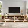 Merax TV-Lowboard mit Schiebetüren, TV-Schrank mit vertikal Produktbild-Vorschau 6